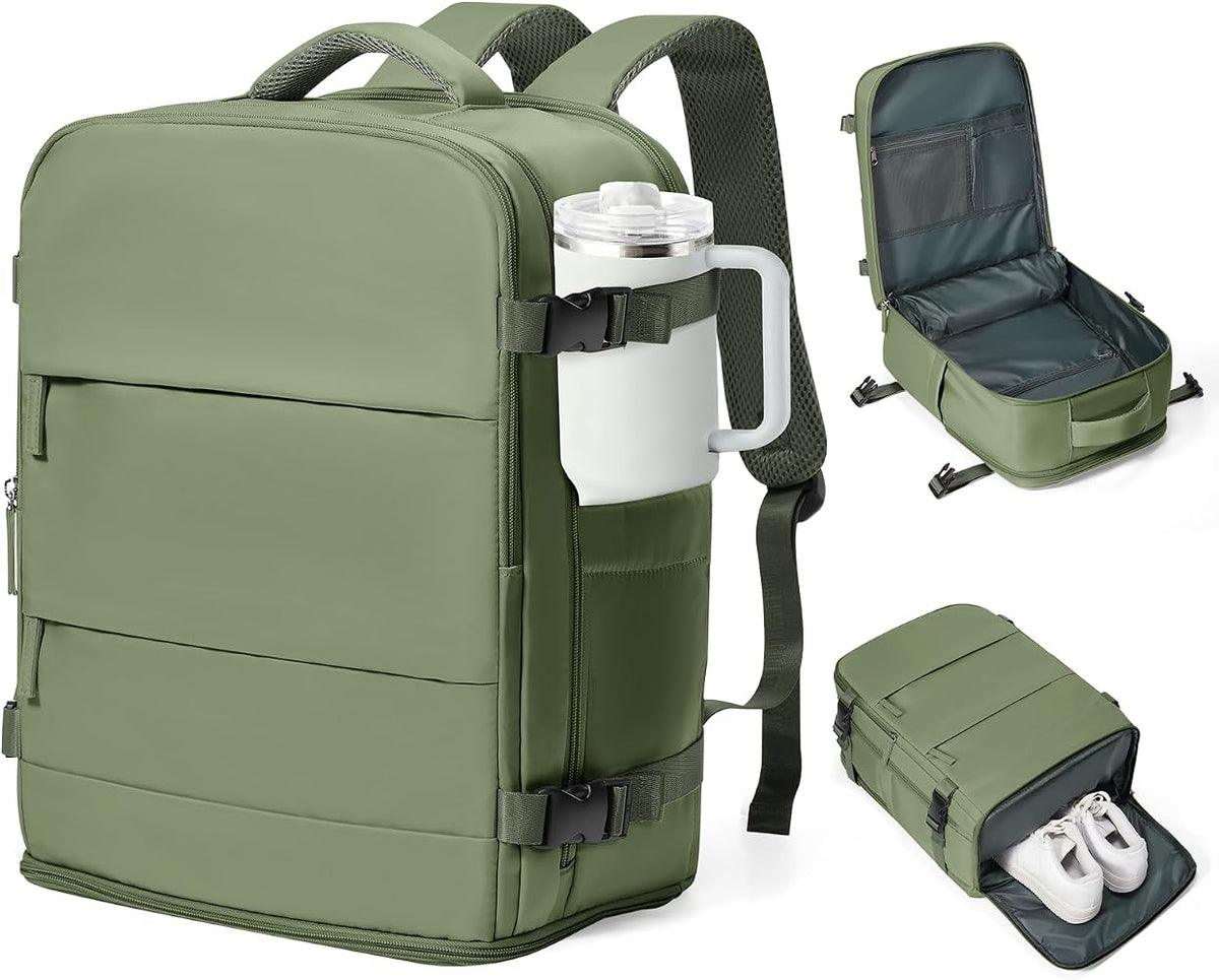 20L Travel Backpack for Women & Men – 15.6" Laptop Carry-On Bag