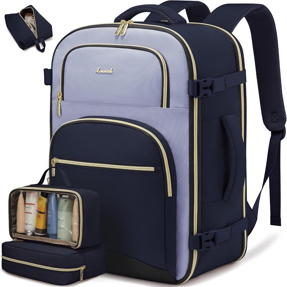 Women’s Travel Backpack with Packing Cubes – TSA Carry-On Bag