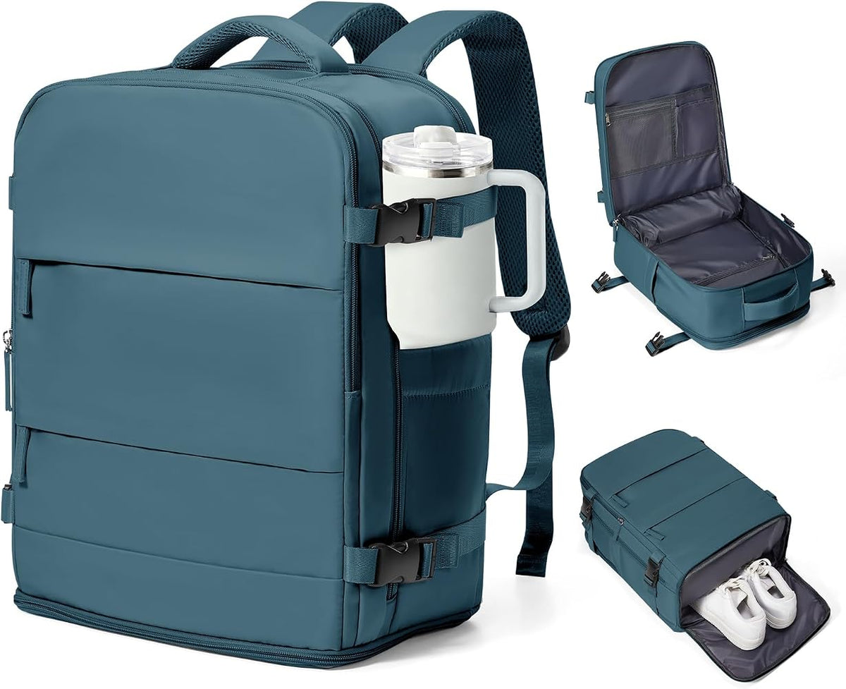 20L Travel Backpack for Women & Men – 15.6" Laptop Carry-On Bag