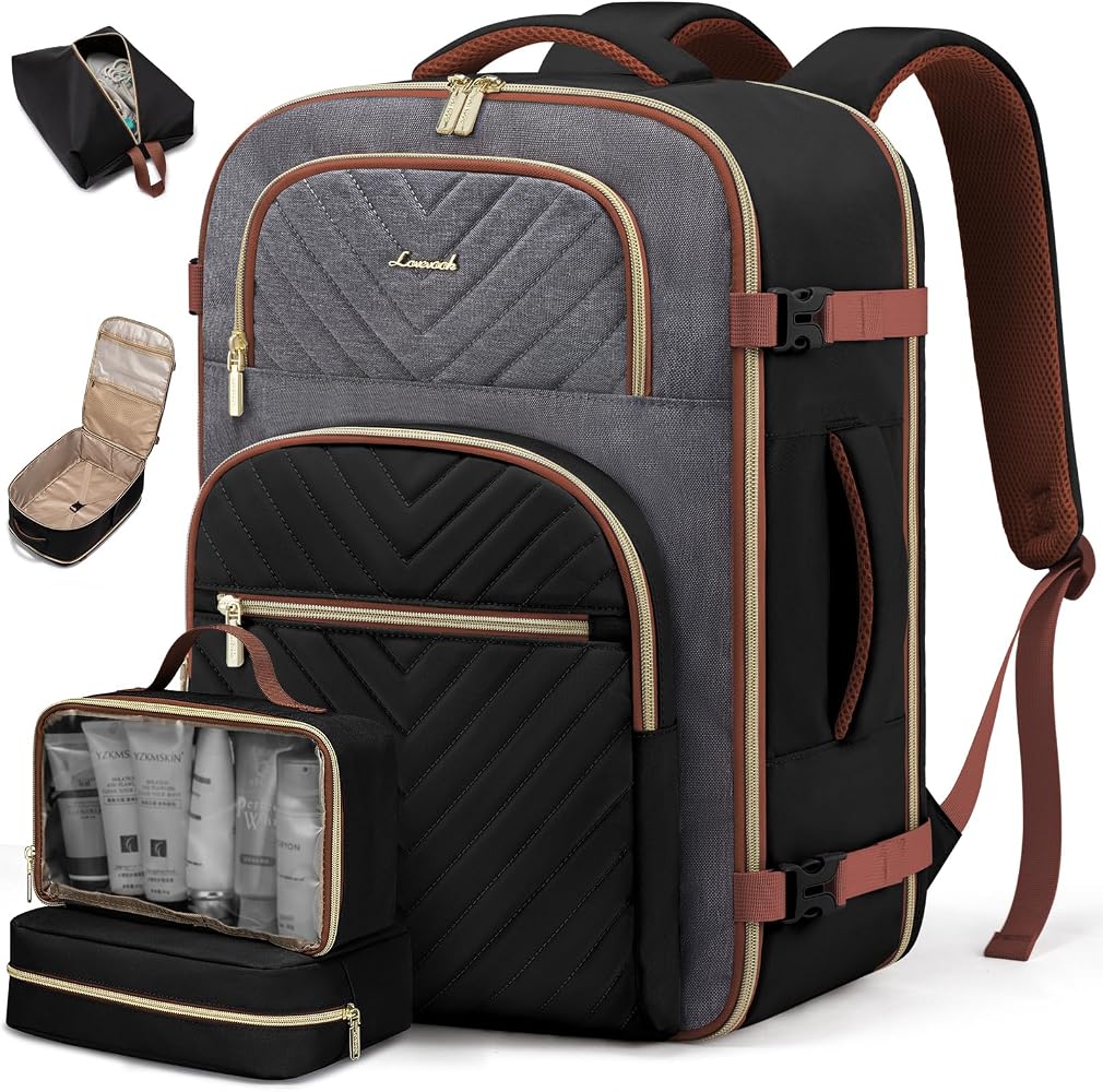 Women’s Travel Backpack with Packing Cubes – TSA Carry-On Bag