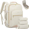 50L Travel Backpack for Women & Men, Carry On with 3 Packing Cubes