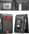 Slim Minimalist Wallet for Men with SmartTag2 Holder Money Clip