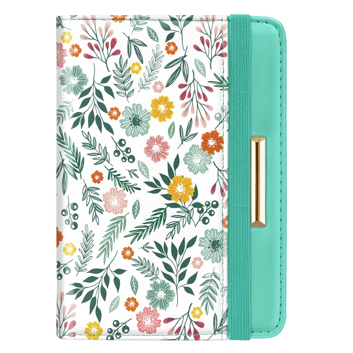 Rose Gold RFID Passport Holder for Women with Card Slots