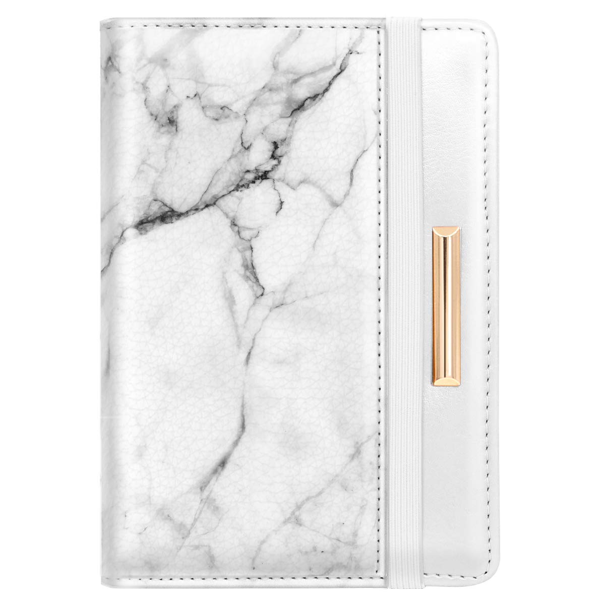 Rose Gold RFID Passport Holder for Women with Card Slots