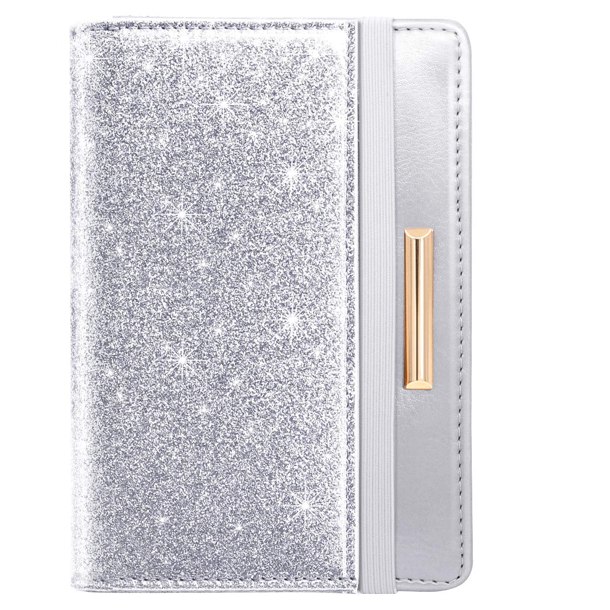 Rose Gold RFID Passport Holder for Women with Card Slots