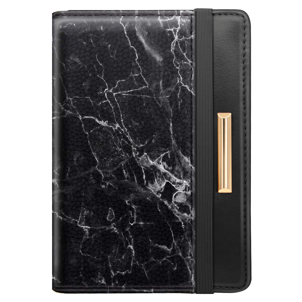 Rose Gold RFID Passport Holder for Women with Card Slots