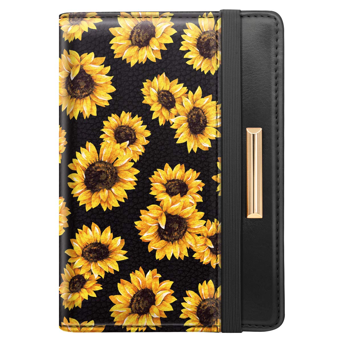 Rose Gold RFID Passport Holder for Women with Card Slots