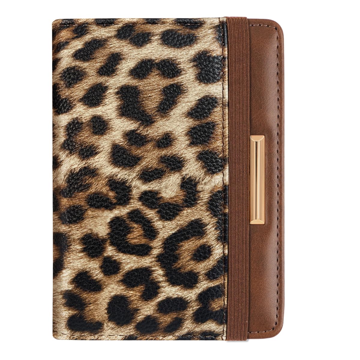 Rose Gold RFID Passport Holder for Women with Card Slots
