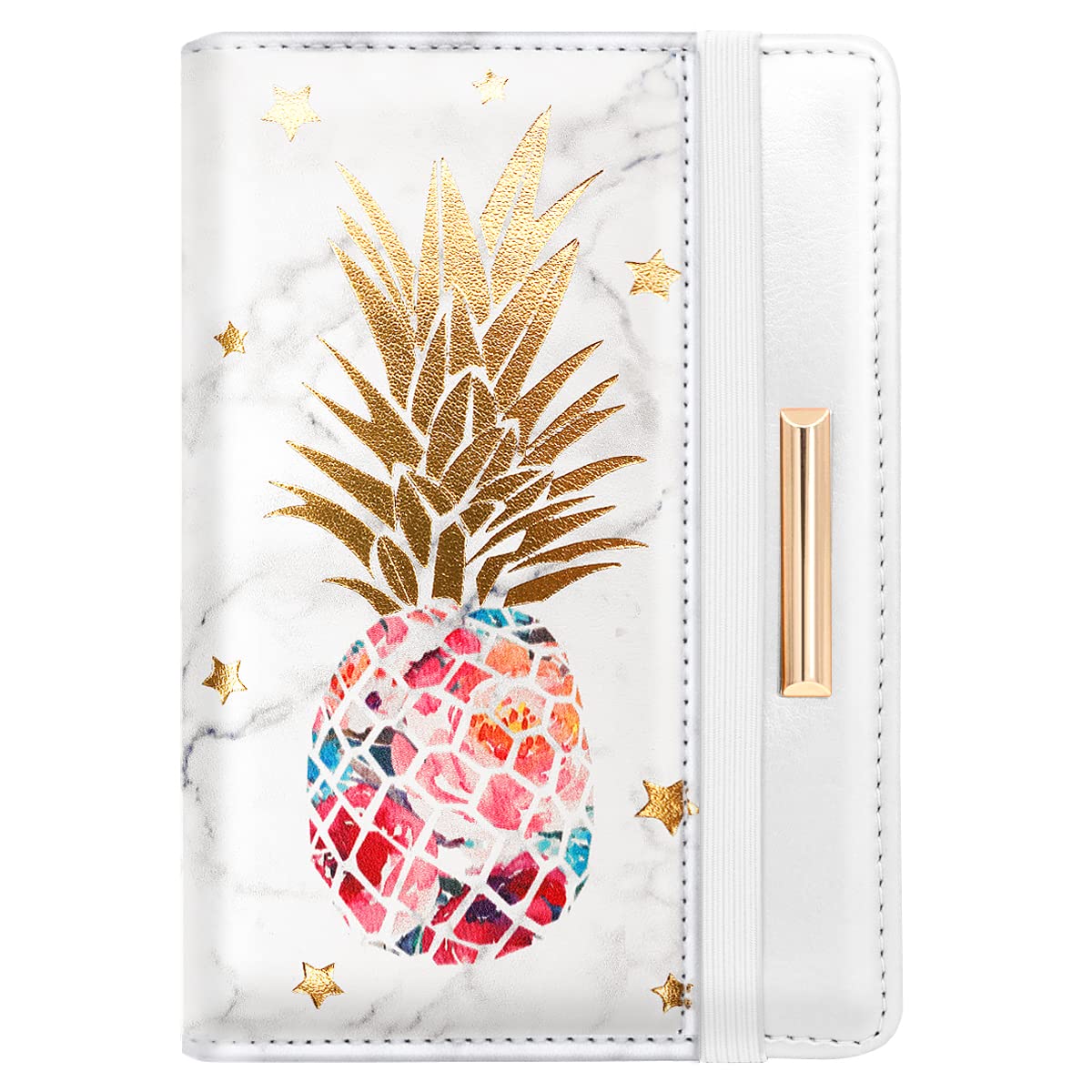 Rose Gold RFID Passport Holder for Women with Card Slots