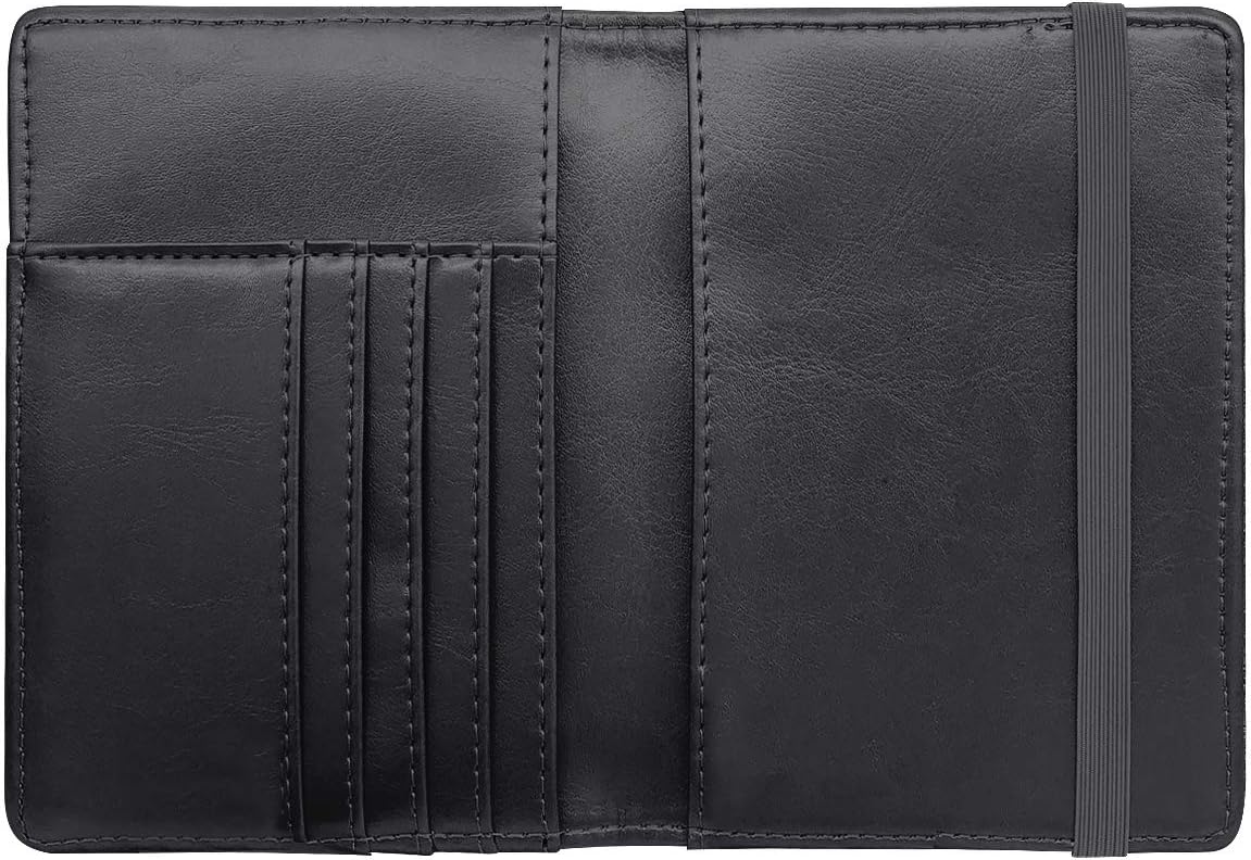 Rose Gold RFID Passport Holder for Women with Card Slots