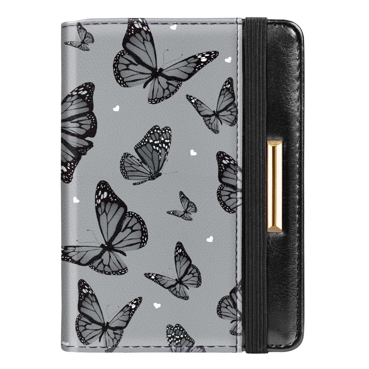 Rose Gold RFID Passport Holder for Women with Card Slots