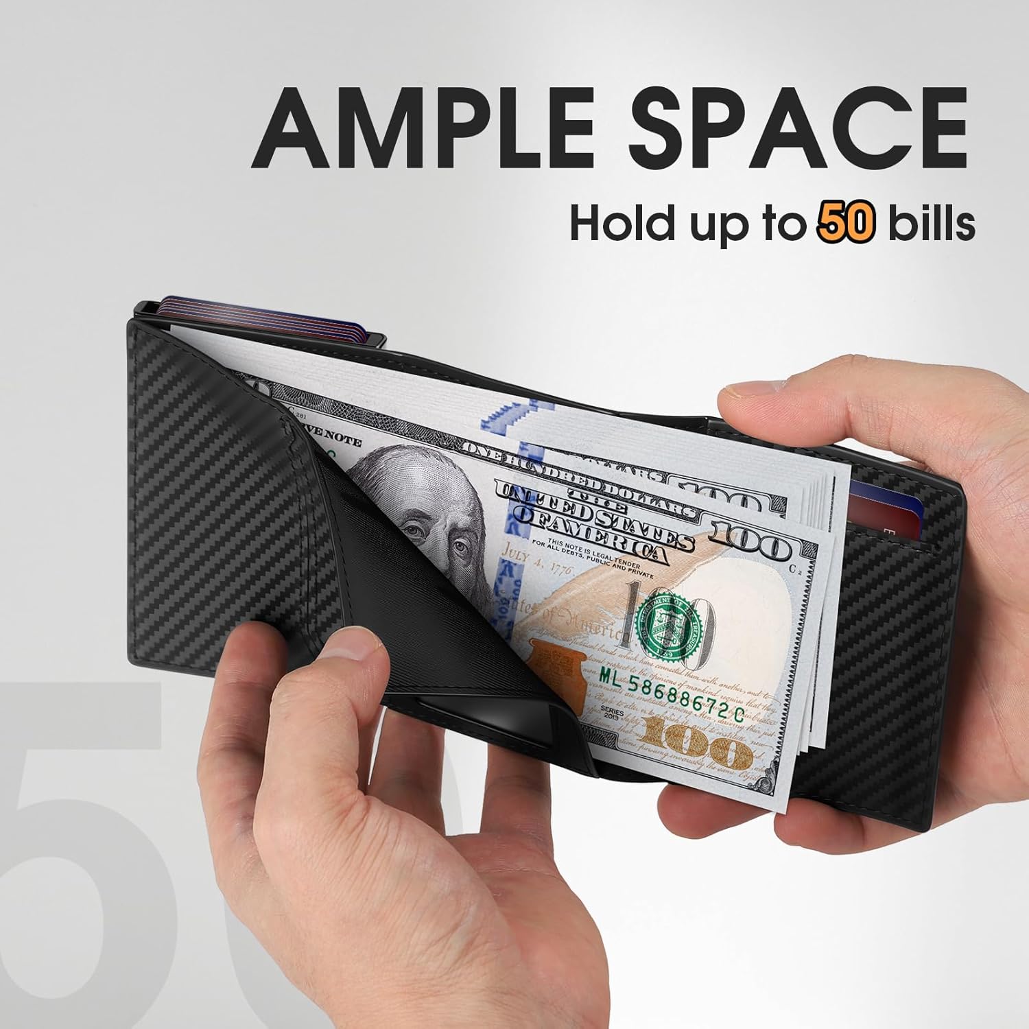 Samsung SmartTag2 Wallet RFID Pop-Up Card Holder Slim Leather Wallet