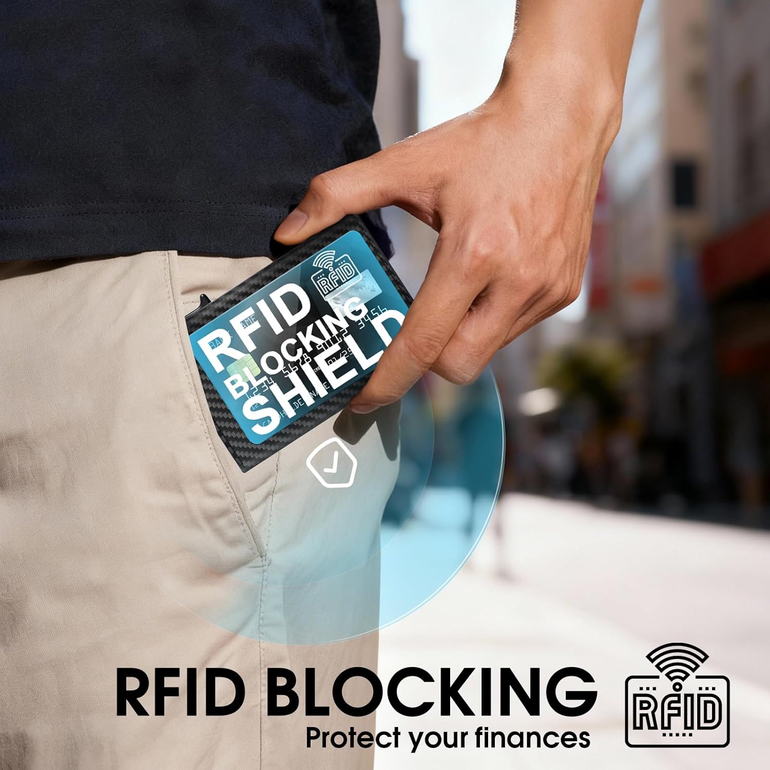 Samsung SmartTag2 Wallet RFID Pop-Up Card Holder Slim Leather Wallet