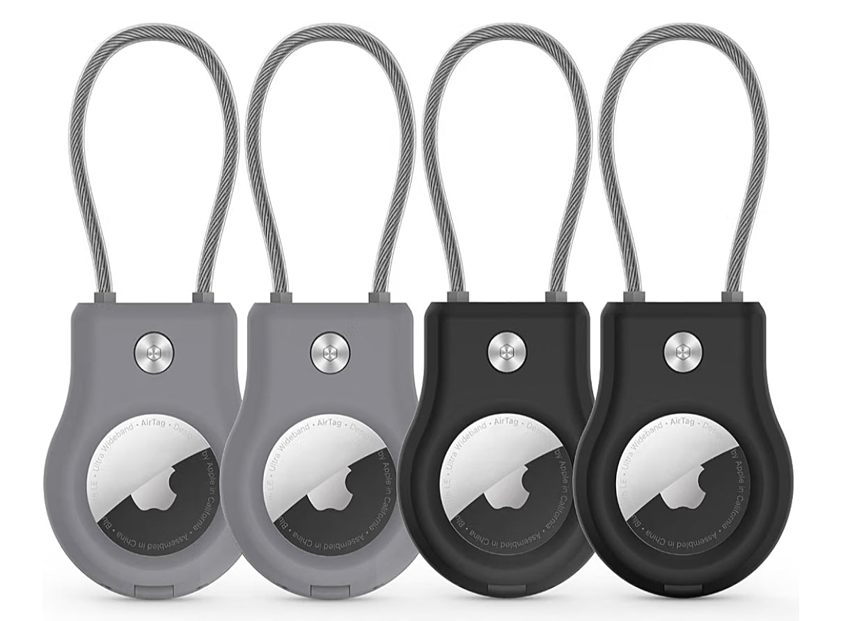 Secure AirTag Keychain Holder - Versatile & Durable Tracking Solution