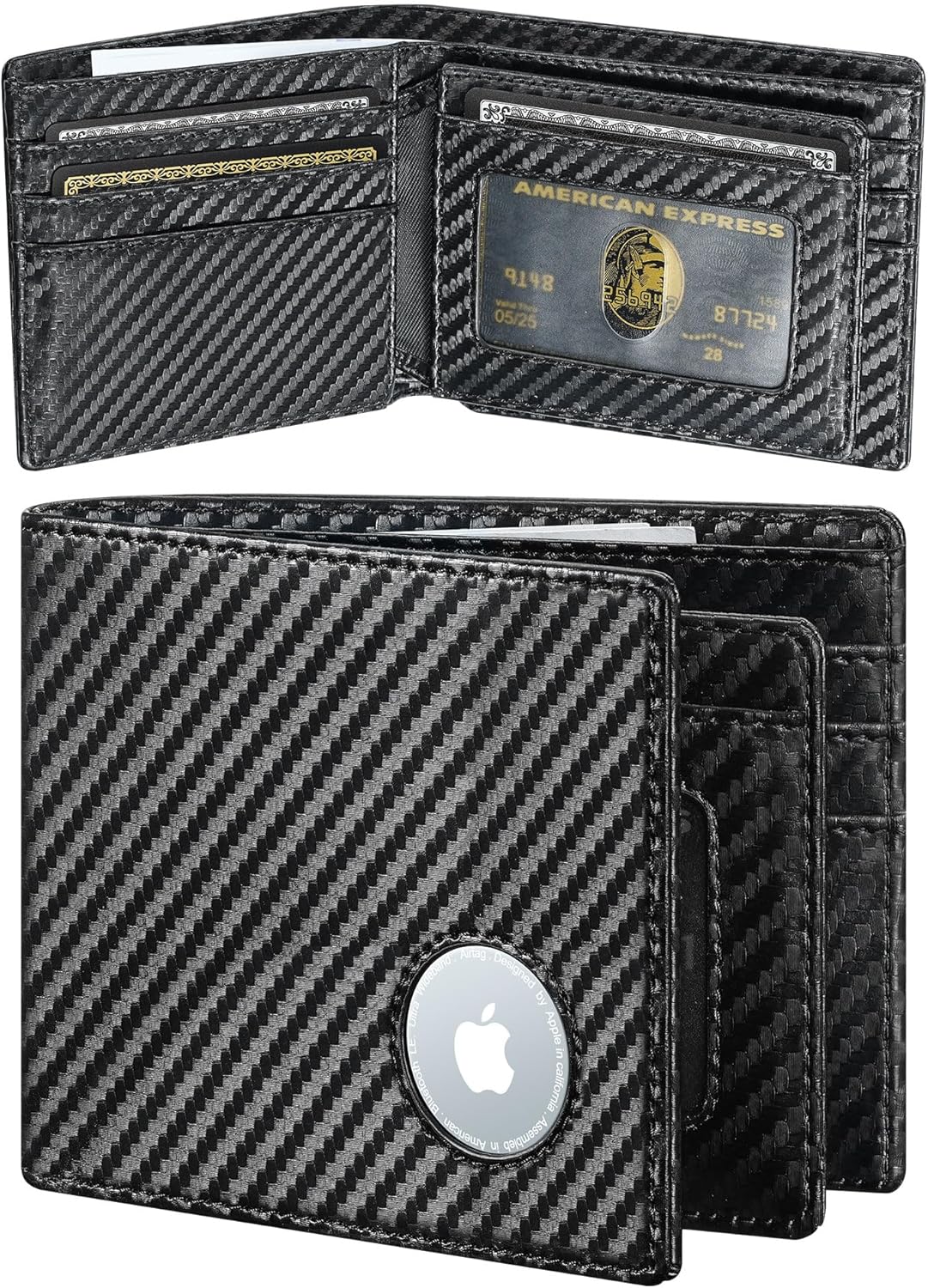 Slim AirTag Wallet for Men – RFID Blocking Bifold Design – Abbycart