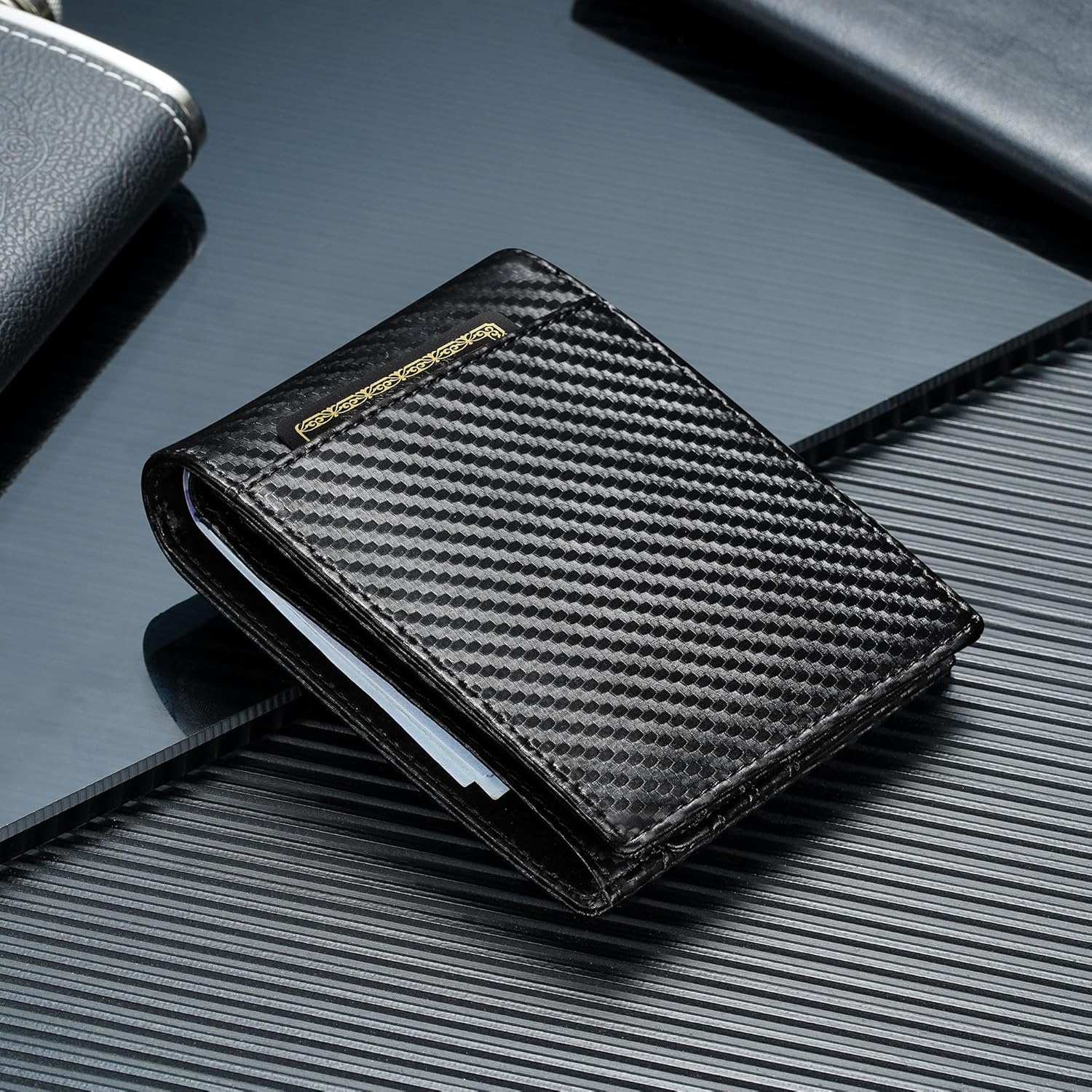 Slim AirTag Wallet for Men | RFID Blocking Bifold Wallet - Abbycart