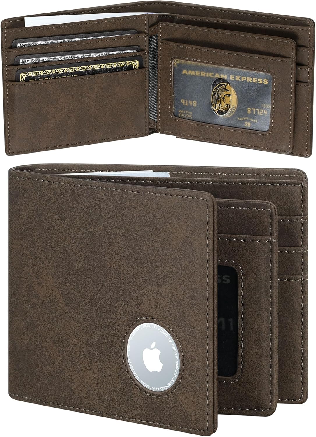 Slim AirTag Wallet for Men | RFID Blocking Bifold Wallet - Abbycart