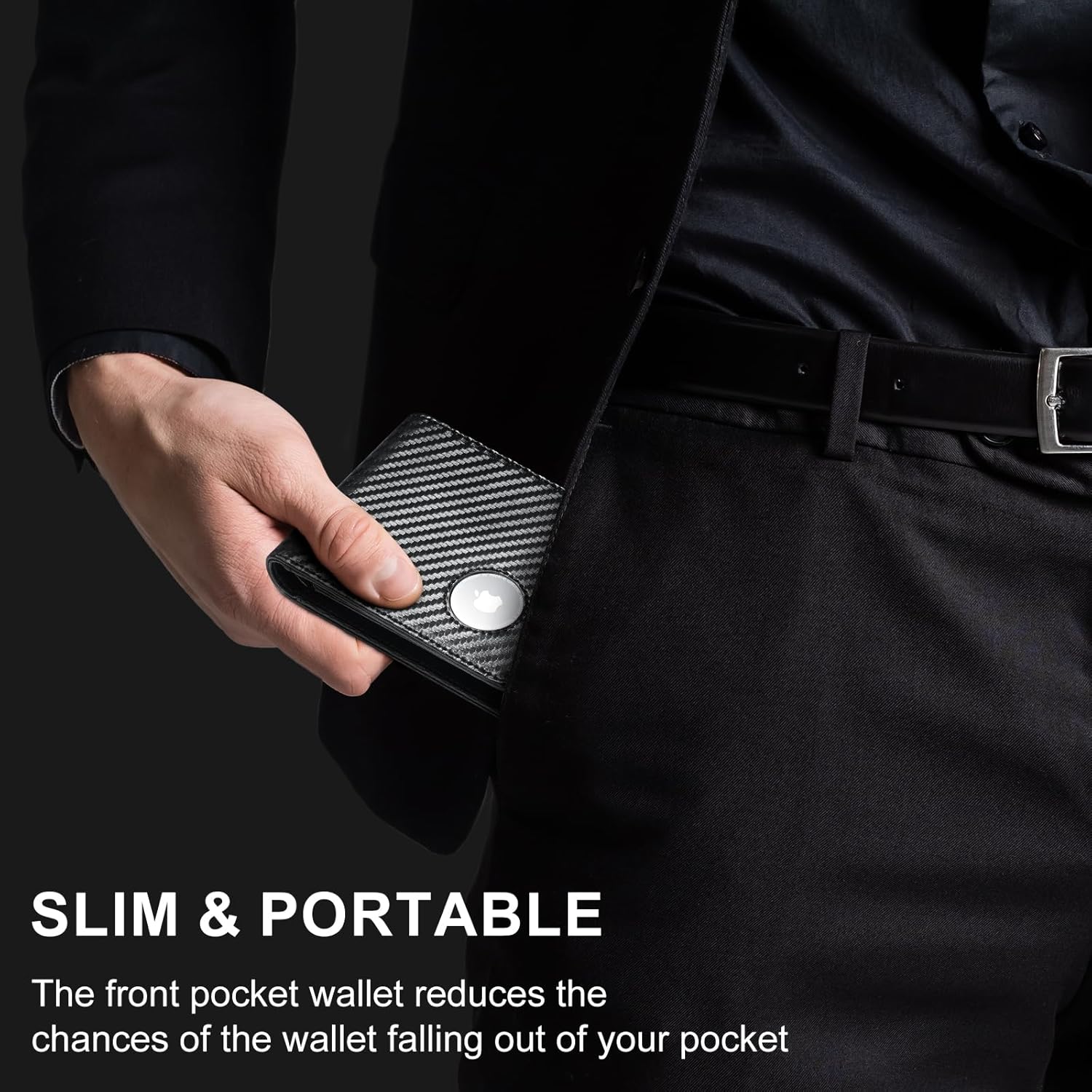 Slim AirTag Wallet for Men | RFID Blocking Bifold Wallet - Abbycart