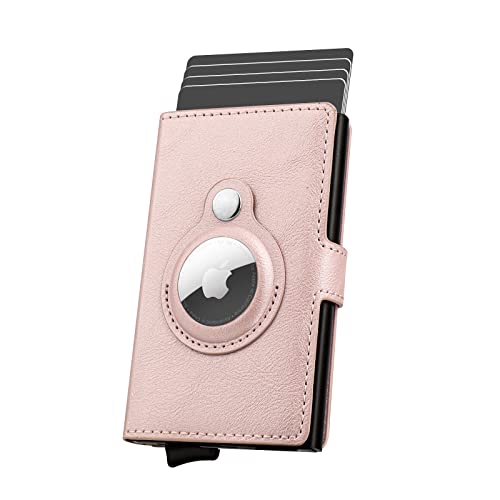 Slim AirTag Wallet for Men – RFID Blocking Leather Credit Card Holder with Quick Access Pop - Up Feature - Abbycart