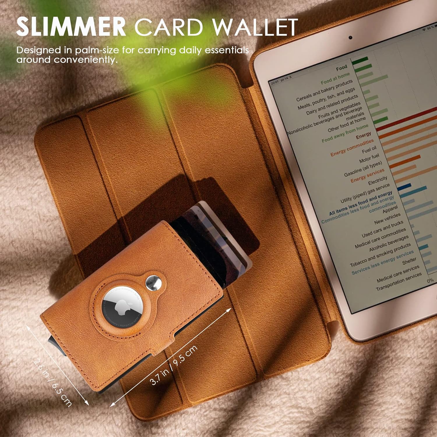 Slim AirTag Wallet for Men – RFID Blocking Leather Credit Card Holder with Quick Access Pop - Up Feature - Abbycart