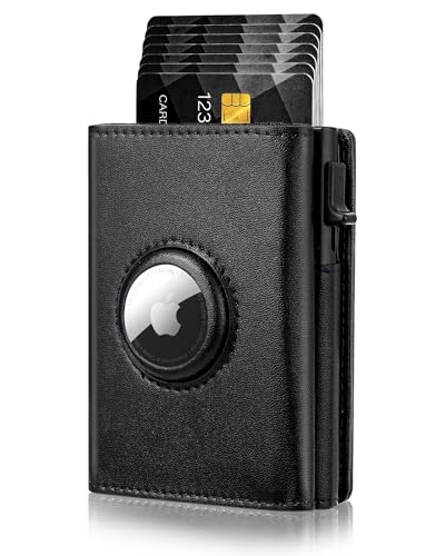 Slim AirTag Wallet for Men – RFID Blocking, Pop - Up Card Holder & Cash Slot - Abbycart