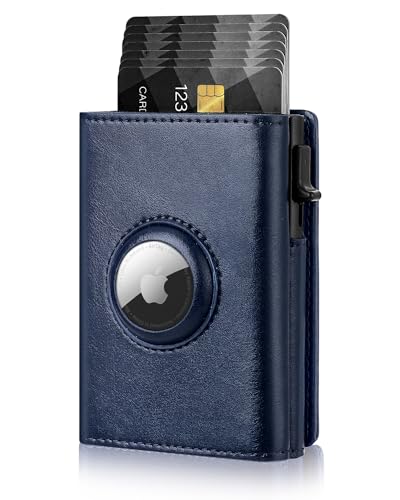 Slim AirTag Wallet for Men – RFID Blocking, Pop - Up Card Holder & Cash Slot - Abbycart