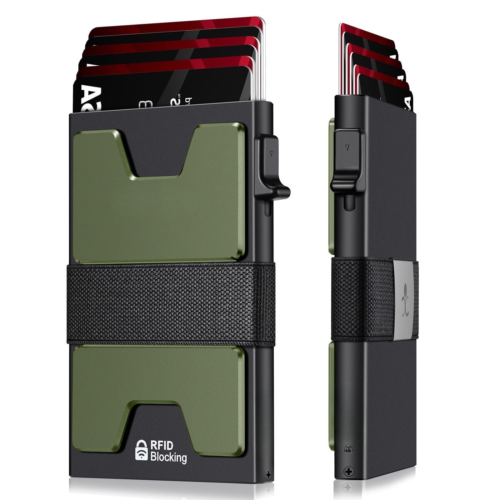 Slim Aluminum Pop Up Wallet RFID Blocking Card Holder for Men
