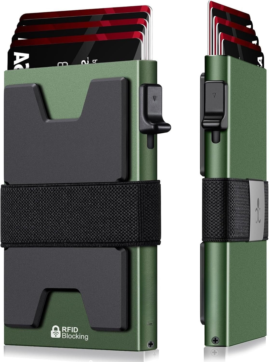 Slim Aluminum Pop Up Wallet RFID Blocking Card Holder for Men