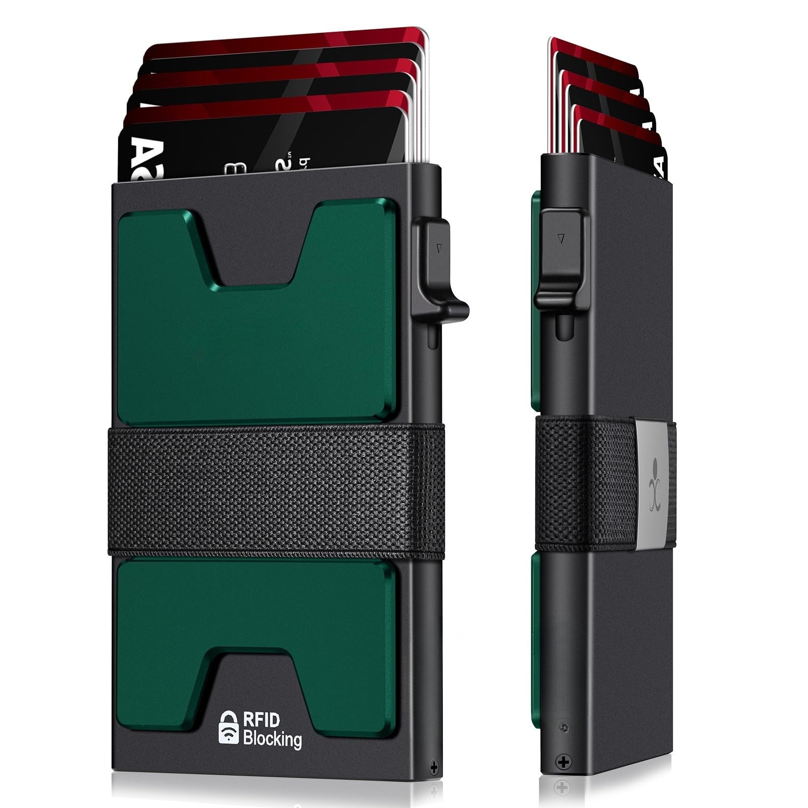 Slim Aluminum Pop Up Wallet RFID Blocking Card Holder for Men
