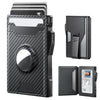 Slim Leather AirTag Wallet for Men with RFID Blocking, Money Clip & Holds 9-13 Cards