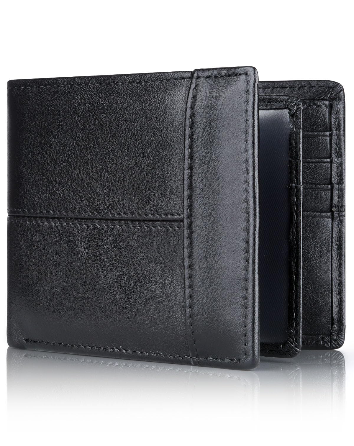 Slim Leather RFID Wallet for Men with 16 Card Slots - Abbycart