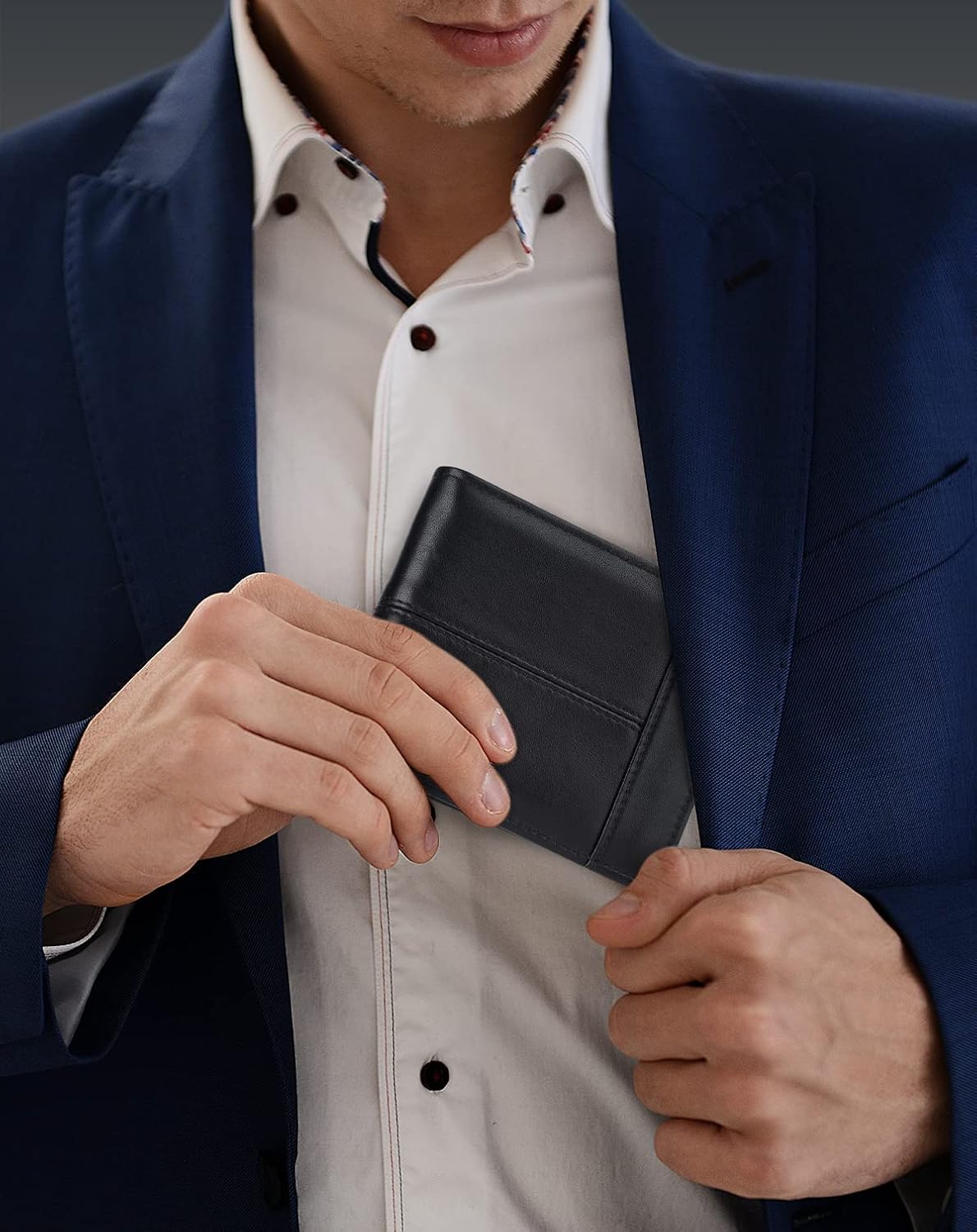 Slim Leather RFID Wallet for Men with 16 Card Slots - Abbycart