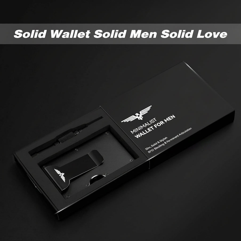 Lenvoten Upgraded Hinged Minimalist Wallet for Men | Slim Metal RFID Blocking Wallet | Credit Card Holder & Money Clip Holds 20 Cards | Premium Scratch-Resistant Finish | Ideal Gift for Men