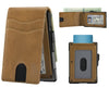 Pop-Up Wallet for Men – RFID Blocking Slim Aluminum Card Holder with Cash Slot
