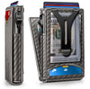 Slim Pop-Up RFID Wallet for Men with Money Clip & Leather Flip Case