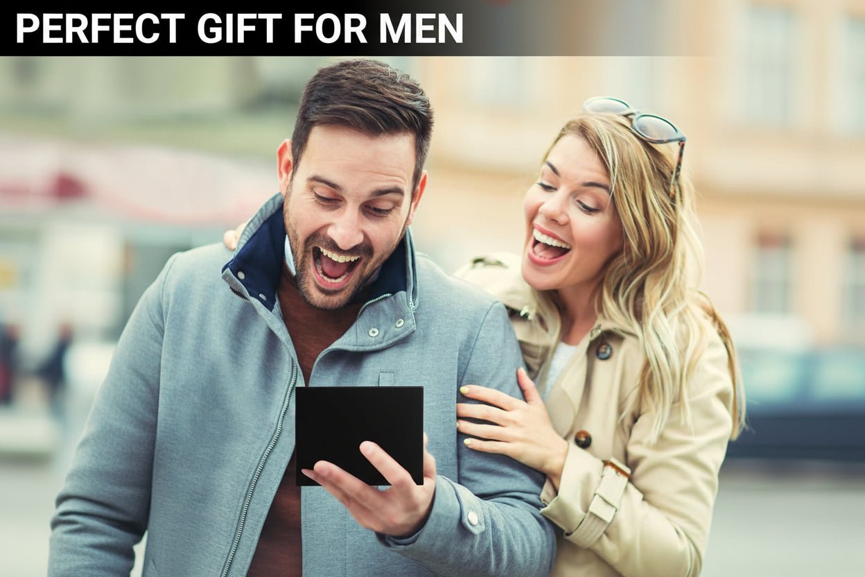 Slim RFID Blocking Leather Wallet for Men – 15 Card Bifold Design