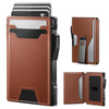 Slim RFID Blocking Wallet for Men with Money Clip & ID Window