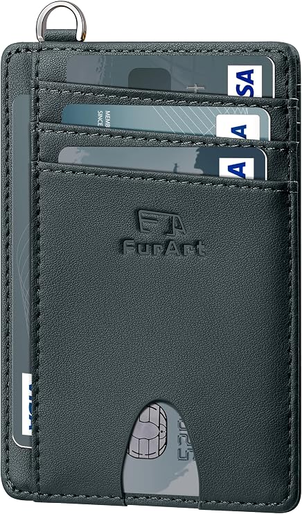 Slim RFID Front Pocket Wallet for Men & Women – Minimalist Credit Card Holder