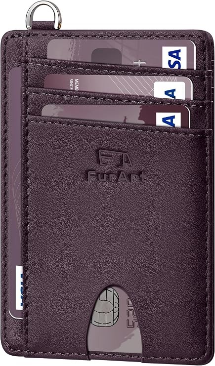 Slim RFID Front Pocket Wallet for Men & Women – Minimalist Credit Card Holder