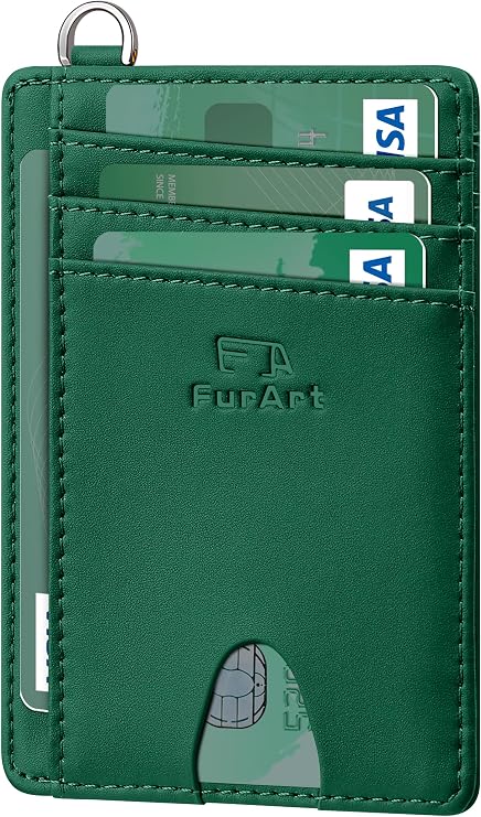 Slim RFID Front Pocket Wallet for Men & Women – Minimalist Credit Card Holder