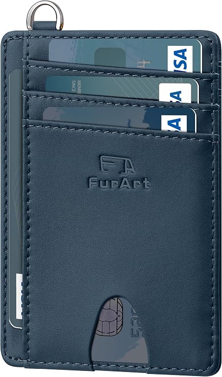 Slim RFID Front Pocket Wallet for Men & Women – Minimalist Credit Card Holder