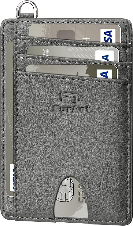 Slim RFID Front Pocket Wallet for Men & Women – Minimalist Credit Card Holder