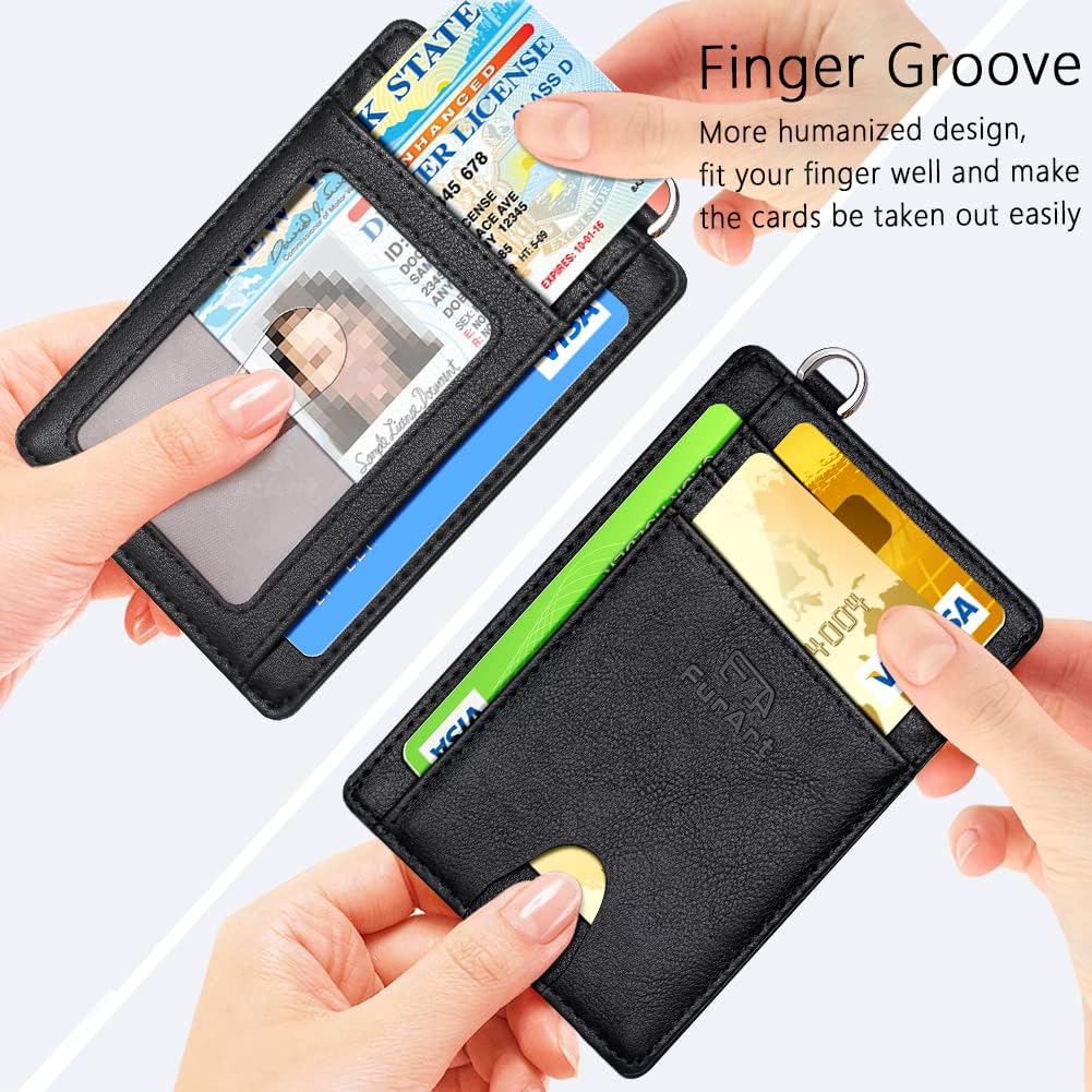 Slim RFID Front Pocket Wallet for Men – Minimalist Credit Card Holder