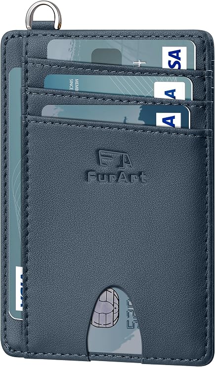 Slim RFID Front Pocket Wallet for Men & Women – Minimalist Credit Card Holder