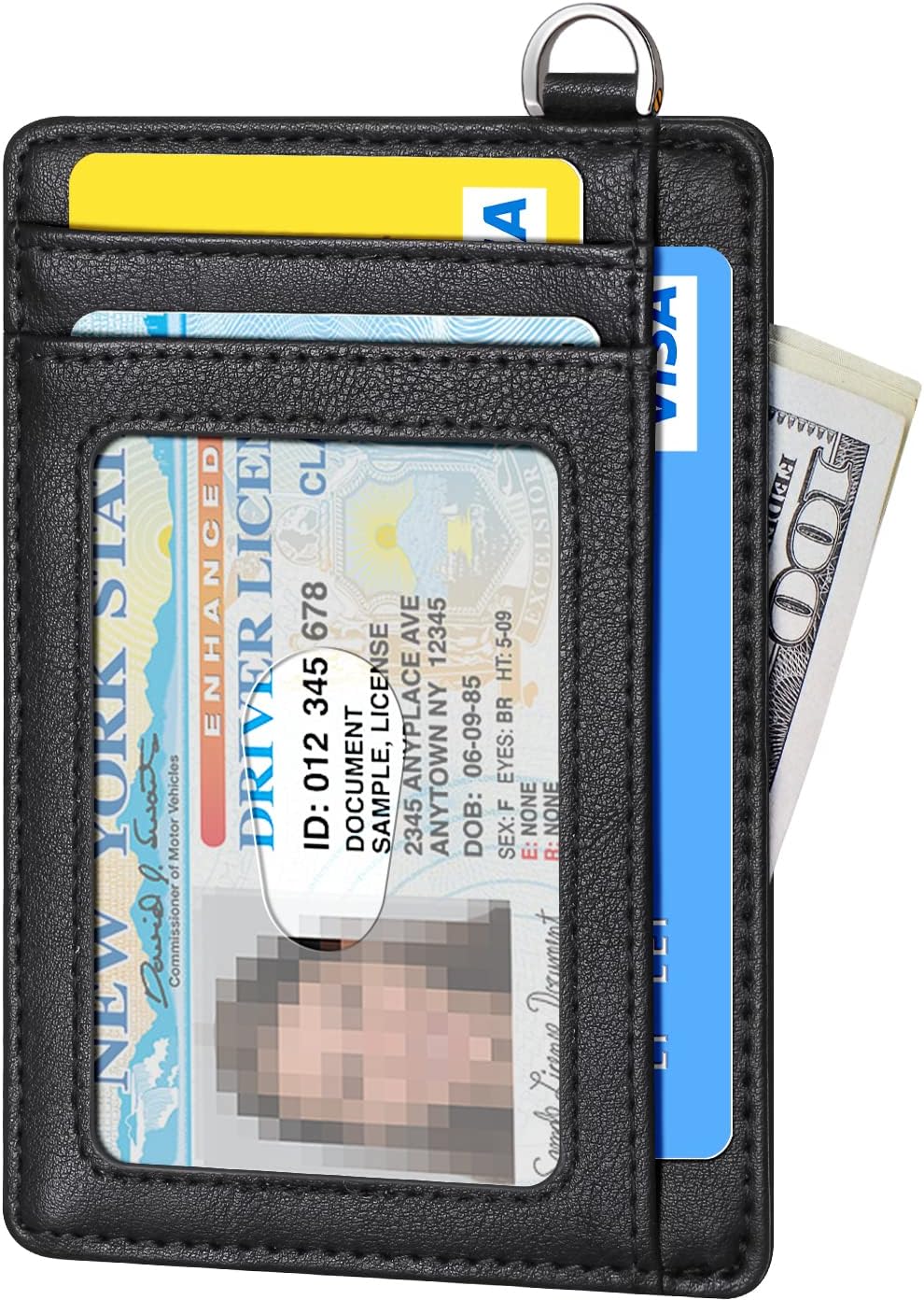 Slim RFID Front Pocket Wallet for Men – Minimalist Credit Card Holder