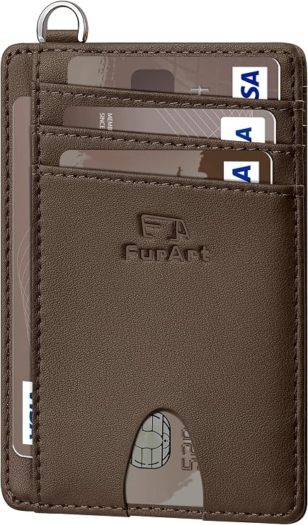 Slim RFID Front Pocket Wallet for Men & Women – Minimalist Credit Card Holder
