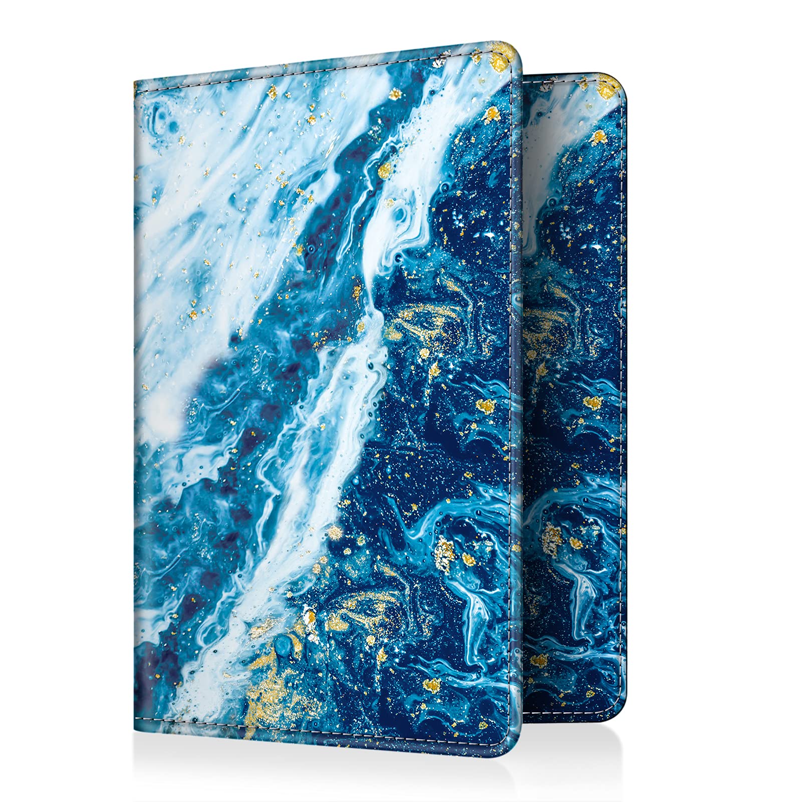 Slim RFID Passport Holder Travel Wallet with Credit Card Slots