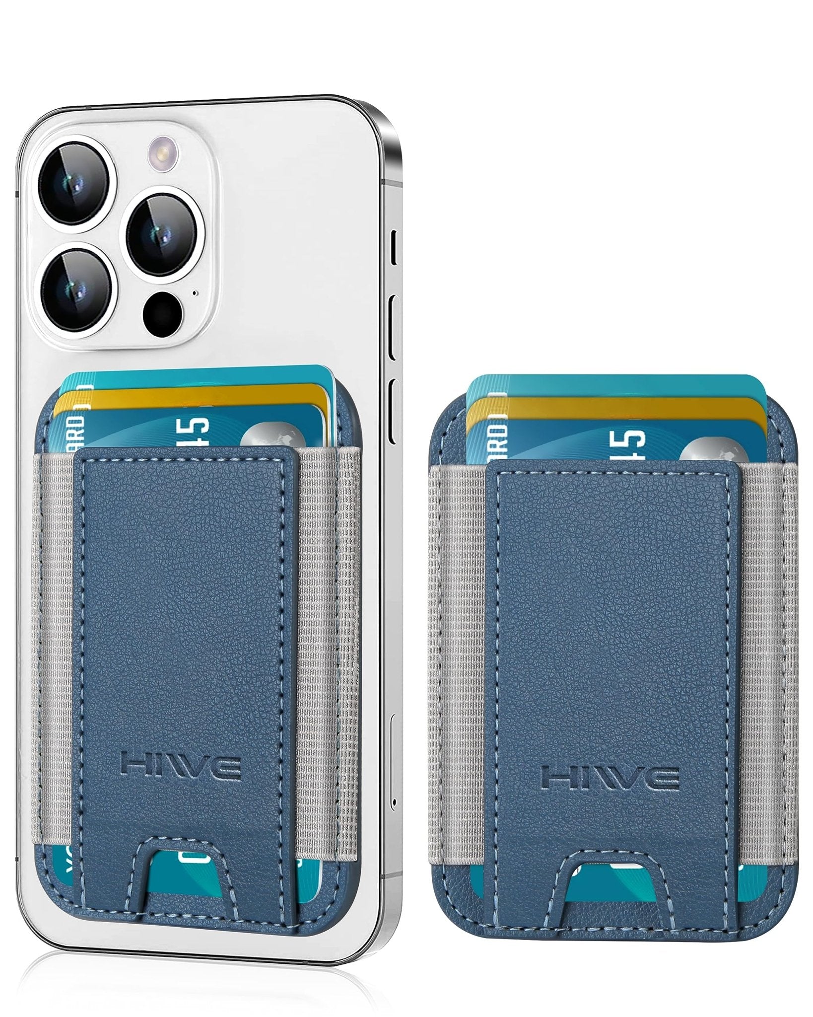 Slim RFID Phone Wallet Stick On Card Holder for iPhone & Android