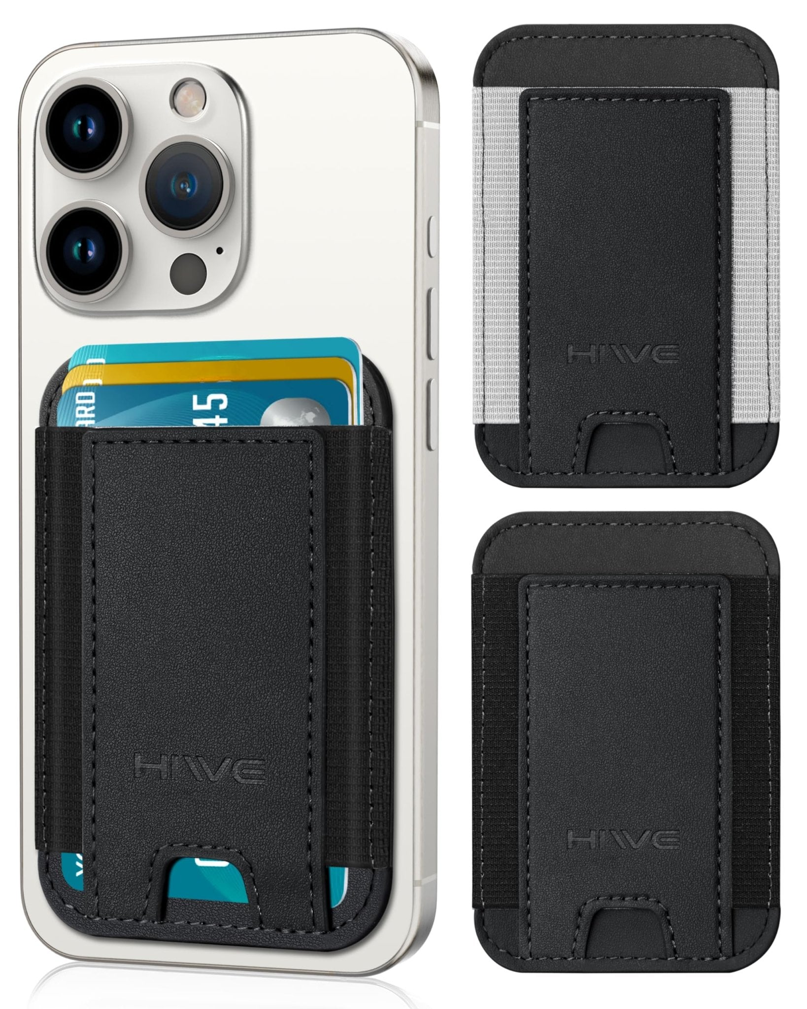 Slim RFID Phone Wallet Stick On Card Holder for iPhone & Android