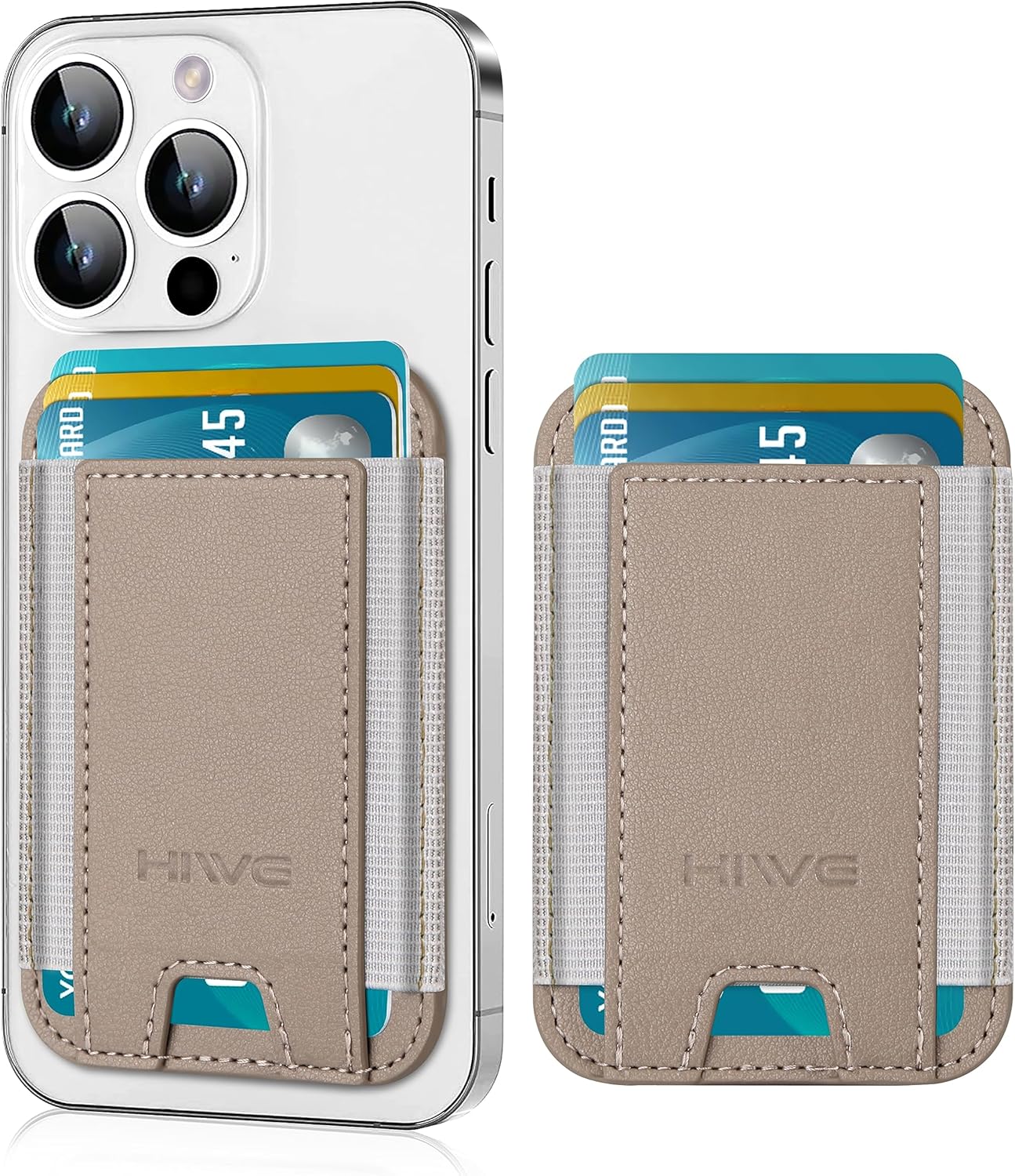 Slim RFID Phone Wallet Stick On Card Holder for iPhone & Android